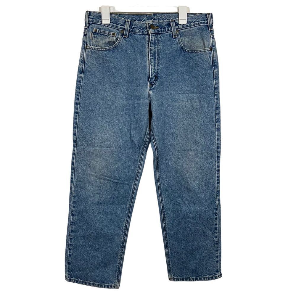 Carhartt 36x30 Medium Wash Relaxed Fit Jeans